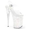 Pleaser - INFINITY908MG Sandale à bride à la cheville, Pole dance chaussures - Chaussures de pole dance - Transparent Product image